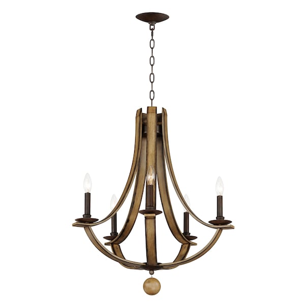Maxim Lighting Basque 5-Light Chandelier 20345DWAR - main